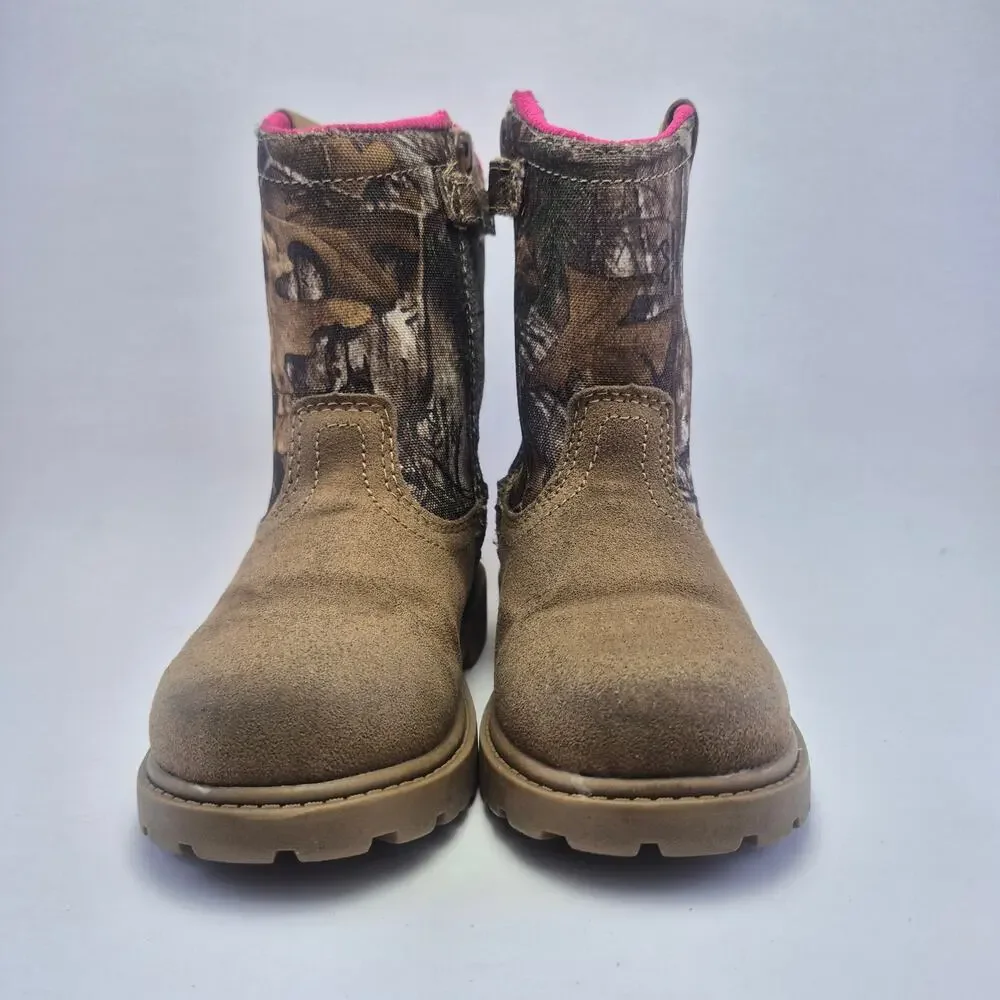 MAGELLAN Outdoors Girls Toddler Camo Pink Western Boots Girls Size 10D